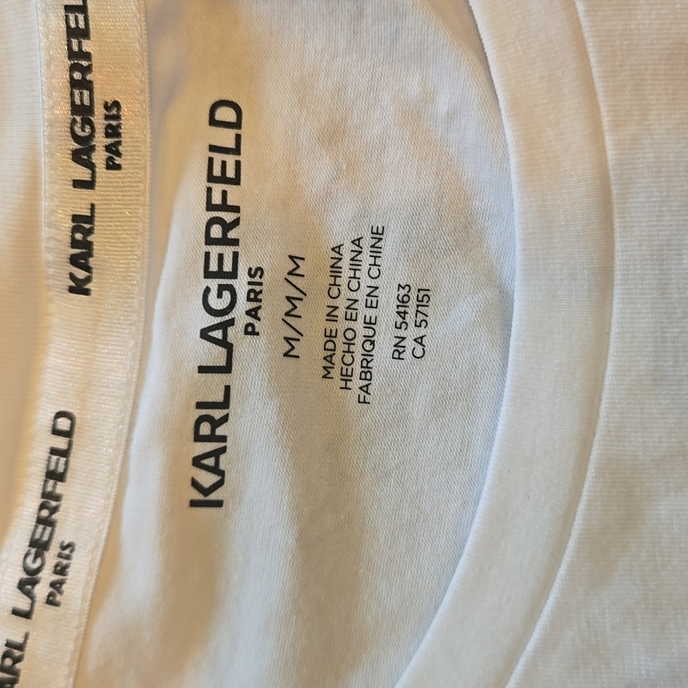 Karl Lagefeld Paris Themed T Shirt NWT - Picture 3 of 4